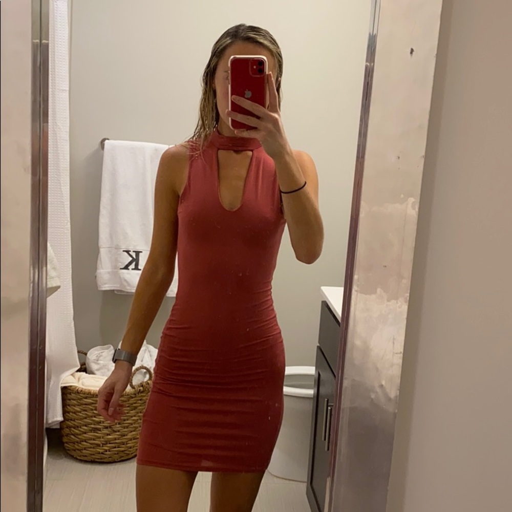 Coral dress